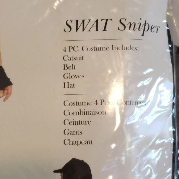 LEG AVENUE SWAT SNIPER ONE PIECE BODY CATSUIT SIZE MEDIUM - Picture 2 of 5
